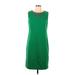 Ellen Tracy Casual Dress - Shift: Green Dresses - Women's Size 10