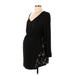 Kimi + Kai Maternity Casual Dress: Black Dresses - New - Women's Size Large