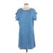 BeachLunchLounge Casual Dress - Shift: Blue Dresses - Women's Size Large