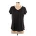 Xersion Active T-Shirt: Black Activewear - Women's Size Large