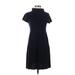 Zara Casual Dress - Sweater Dress: Blue Dresses - Women's Size Small