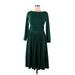 Boden Casual Dress - Midi: Green Dresses - Women's Size 6 Petite