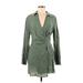 Zara Casual Dress - Wrap: Green Dresses - Women's Size Medium