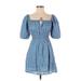 Faithfull the Brand Casual Dress: Blue Dresses - Women's Size 2