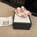 Gucci Shoes | Gucci 1955 Horsebit Princetown Floral Leather Mules | Color: Cream | Size: 7.5