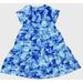 Lularoe Dresses | Lularoe Womens Dress Size Xl Ariel Shades Of Blue Tie Dye Crepe Tiered Nwt | Color: Blue | Size: Xl