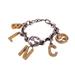 Gucci Jewelry | Gucci Balenciaga Rhinestone Bracelet Gold Men Women | Color: Gold | Size: Os
