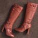 Nine West Shoes | Nine West Heeled Boots, Genuine Leather Size 6.5 | Color: Brown | Size: 6.5