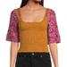 Free People Tops | Nwt Free People Tops Free People Marigold Smocked Top Sz Medium | Color: Gold | Size: M