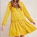 Anthropologie Dresses | Anthropologie Maeve Marlie Drop Waist Tencel Mini Dress | Color: Gold/Yellow | Size: 00