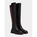 Michael Kors Shoes | Michael Kors Ridley Leather Boots Blk/Brown 7.5 New | Color: Black | Size: 7.5