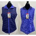 The North Face Jackets & Coats | Nwt North Face Reversible Vest Womens Small Purple Mossbud Swirl Full Zip Large | Color: Purple | Size: S