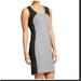 Athleta Dresses | Athleta Size M Black Gray Color Block Mesh Fuse Bodycon Dress. E1 | Color: Black/Gray | Size: M