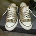 Converse Shoes | Gold Glitter Low Top Converse All Star Shoes! | Color: Gold | Size: 6.5
