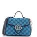 Gucci Bags | Gucci Gg Marmont Top Handle Flap Bag #119711g15b | Color: Blue | Size: W:7.5" X H:6" X D:3"
