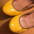 J. Crew Shoes | Patent Leather J. Crew Ballet Flats | Color: Tan/Yellow | Size: 8.5