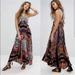 Free People Dresses | Free People Boho Summer Maxi Dress | Color: Black/Pink | Size: 4