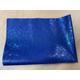 REMNANT - 65cm x 45cm rainbow crackle faux leather royal blue