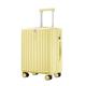 AIJUNFACAI Suitcase Men's and Women's Aluminum Frame Suitcase Trolley Suitcase Boarding Case Silent Universal Wheel Password Box Suitcases (Color : Yellow, Size : 28)