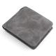 CCAFRET Mens Wallets Men Wallet Leather Credit Card Holder Coin Purse Brand Wallet Frosted Short Wallets Men Wallet (Color : Dark Grey)