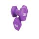 Dumbbells Home fitness exercise dumbbells for men and women, a pair of colorful small dumbbells and hexagonal dumbbells Dumbbell Set (Color : Purple, Size : 4kg)