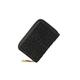 CCAFRET Ladies Purse Wallet Women Lady Short Women Wallets Black Red Color Mini Money Purses Small Fold PU Leather Female Coin Purse Card Holder (Color : Schwarz)