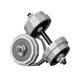 Dumbbells Adjustable Weight Dumbbell Men's Fitness Home Equipment Barbell Dumbbell Rack Kettlebell Set Training Dumbbell Set (Color : Silver, Size : 30kg)