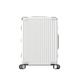 DsLkjh Travel Suitcase Aluminum Frame Suitcase, Silent Universal Wheel Suitcase, Boarding Case, Trolley Case, Men and Women Trolley Case (Color : White, Size : A)