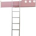 XXLI Bed Ladder, RV Bunk Ladder, Metal Bunk Bed Ladder Floor Twin Bed Ladder Adjustable Step Ladder With Hooks And Wide Pedal Campervan Car Loft Ladder (Size : 1.75m/5.75ft)