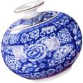 Ceramic Tea Jar Tea Canisters Chinese Style Tea Caddy, Storage Containers, Storage Jars Sealed Jars Ceramic Tea Canister Mini Loose Tea Tin Can Tea Storage Container Tea Caddy (Color : Wit) ( Color :