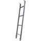 XXLI Bed Ladder, RV Bunk Ladder, Bunk Bed Ladder Bunk Ladder For Dorm Room Loft Travel Trailer Top Bunks Metal Towel Rack Swith Hook (Color : Silver, Size : 1.5m (59"))