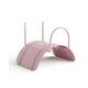 LIVLIG Garden Hose Holder for 1/2 Inch Hoses up to 30 m Made of Alloy Steel, Wall Mount, Colour: Pink