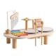 Generic Kids Drum Set | Montessori Educational Toy Drum Kit With Xylophone | Wooden Musical Table Top Play Set Music Wind Chime For Kids Ages 2+