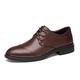 CCAFRET Men Shoes Classic Formal Shoes Mens Dress Shoes Genuine Leather Shoes Men Business Shoes Plus Size Oxford Shoes for Men Shoes (Color : Brown, Size : 6.5 UK)