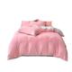 Double Bed Sheets And Duvet Cover Milk Velvet Embroidered Solid Color Four-piece Set Milk Velvet Duvet Cover Sheet Bed Set Falai Velvet Single Set Bed Sheet Set (Color : Pink, Size : 220/240cm)