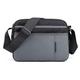 CCAFRET Shoulder bag Waterproof Nylon Shoulder Bag for Men Casual Small Business Messenger Bag Portable Multi-pocket Travel Versatile Bag Sac (Color : Gray, Size : 26 * 7 * 18cm)