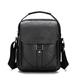 CCAFRET Shoulder bag Male Crossbody Shoulder Bag Fashion Men Handbag Shoulder Bag Vintage Trends PU Leather Retro Messenger Bag Stylish Casual (Color : Schwarz, Size : 21 * 8 * 24cm)