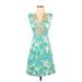 Lilly Pulitzer Casual Dress: Blue Tropical Dresses - Women's Size 0