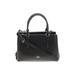 Coach Leather Satchel: Black Solid Bags