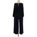 Emma & Michele Jumpsuit: Blue Jumpsuits - Women's Size 2X