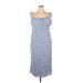 Abercrombie & Fitch Casual Dress - Slip dress: Blue Dresses - Women's Size X-Large