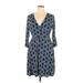 Mix by 41 Hawthorn Casual Dress - Wrap: Blue Paisley Dresses - Women's Size X-Large