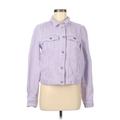 Free People Denim Jacket: Purple Jackets & Outerwear - Women's Size Medium