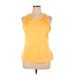 Reebok Active Tank Top: Yellow Activewear - Women's Size X-Large