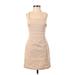 ASTR The Label Casual Dress - Slip dress: Tan Solid Dresses - Women's Size Small