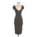 Zara Casual Dress - Sheath: Black Brocade Dresses - Women's Size Small