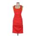 Nicole Miller Artelier Casual Dress - Sheath: Orange Color Block Dresses - Women's Size 8