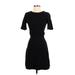 French Connection Casual Dress - Mini: Black Solid Dresses - Women's Size 4