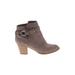 Express Ankle Boots: Gray Shoes - Women's Size 8