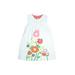 Mini Boden Dress: Blue Floral Motif Skirts & Dresses - Kids Girl's Size 3